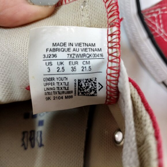 Converse AllStar Low Tops, Youth size - Picture 7 of 8